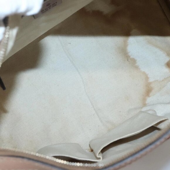 GUCCI GG Canvas Hand Bag 2way Beige Gold 247205 Auth BA5153 - Picture 12 of 16